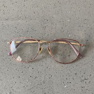 LAURA ASHLEY LYDIA Eyeglasses Frames ONLY 52-17-140 TEA ROSE round Japan